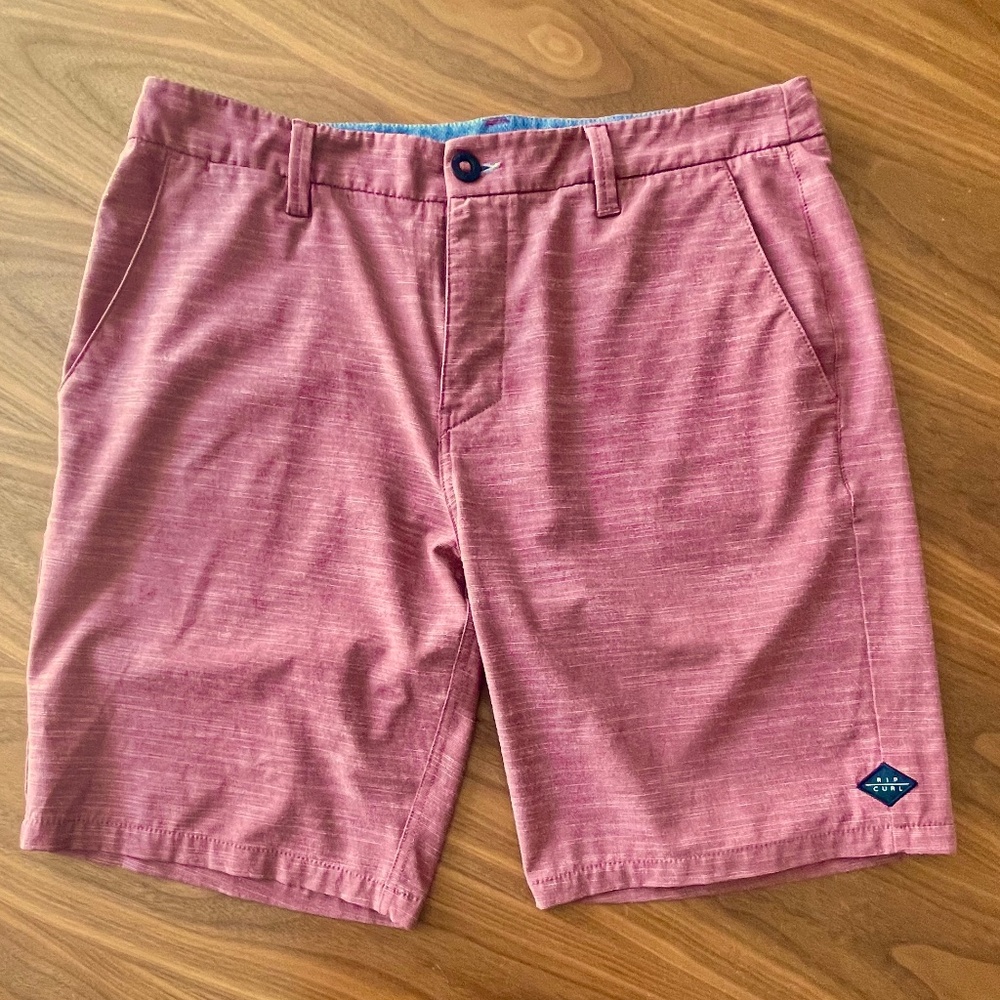 Ripcurl Boardwalk Walk Shorts-Red Men size 34